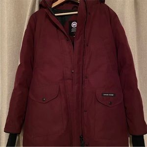 Canada Goose Women's Maroon Parka Jacket